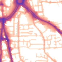 Daytime road noise heatmap for WV2 1DX