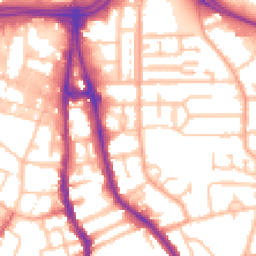 Daytime road noise heatmap for WV2 1HB