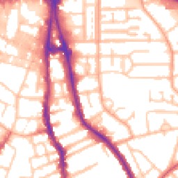 Daytime road noise heatmap for WV2 1HR