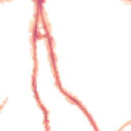 Night-time road noise heatmap for WV2 1HR