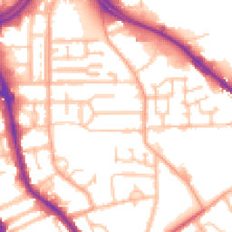 Daytime road noise heatmap for WV2 1HX