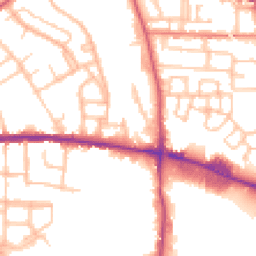 Daytime road noise heatmap for WV2 2EH