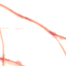 Night-time road noise heatmap for WV2 2FG