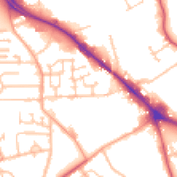 Daytime road noise heatmap for WV2 2JA