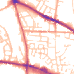 Daytime road noise heatmap for WV2 2LS