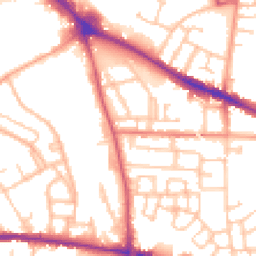 Daytime road noise heatmap for WV2 2LW