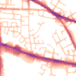 Daytime road noise heatmap for WV2 2PH