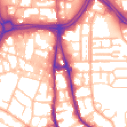 Daytime road noise heatmap for WV2 3BQ