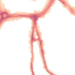 Night-time road noise heatmap for WV2 3BQ