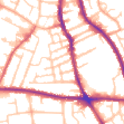 Daytime road noise heatmap for WV2 3EG
