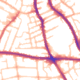 Daytime road noise heatmap for WV2 3EH