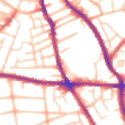 Daytime road noise heatmap for WV2 3JU
