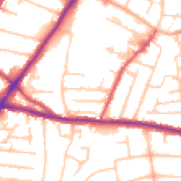 Daytime road noise heatmap for WV2 4NZ