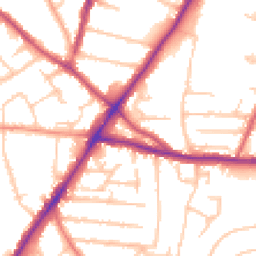 Daytime road noise heatmap for WV2 4PY