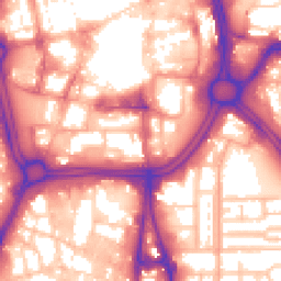 Daytime road noise heatmap for WV2 4QX