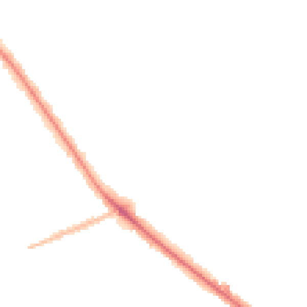 Night-time road noise heatmap for WV6 0AL