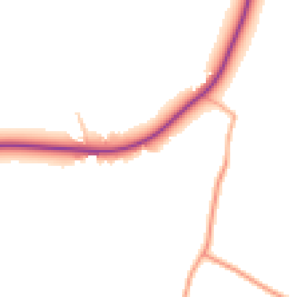 Daytime road noise heatmap for WV6 7BF