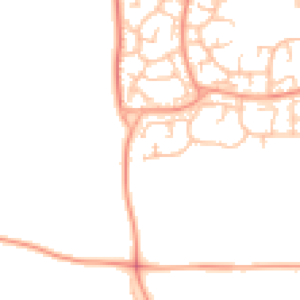 Daytime road noise heatmap for WV6 7TR