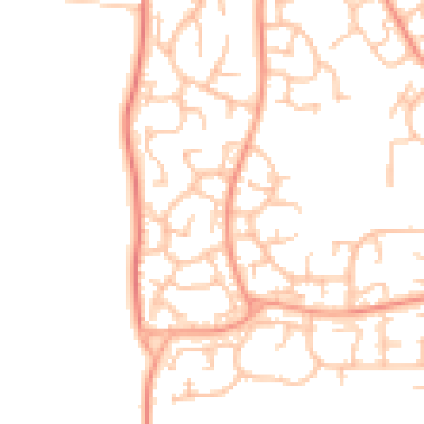 Daytime road noise heatmap for WV6 7UA