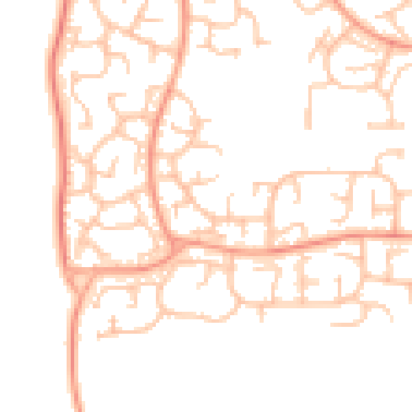 Daytime road noise heatmap for WV6 7XB