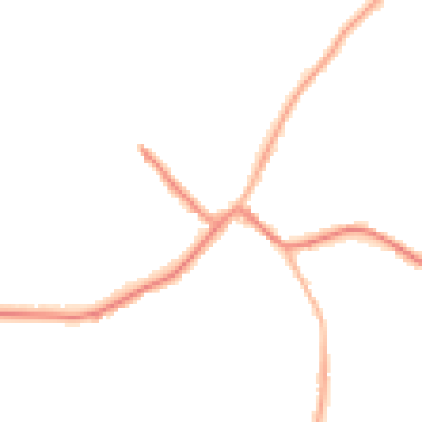 Night-time road noise heatmap for WV6 8NT
