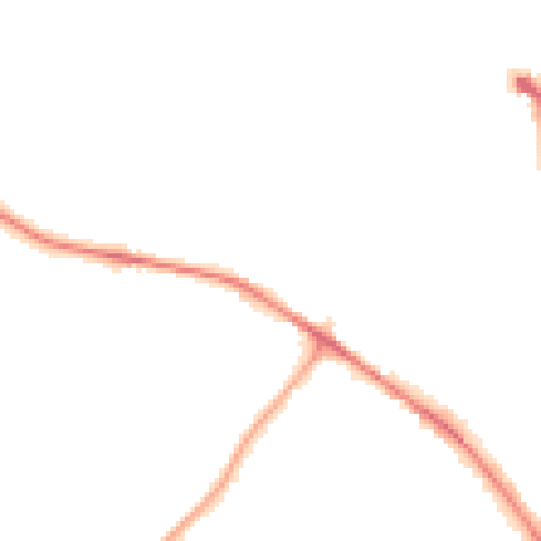 Night-time road noise heatmap for WV6 9AJ