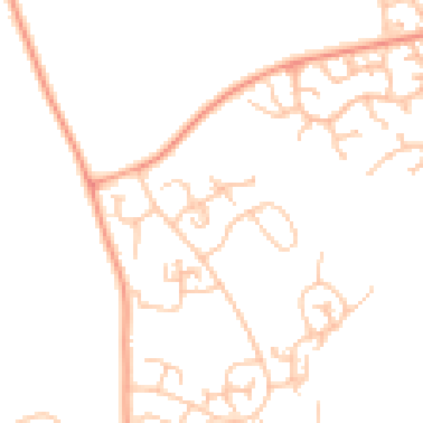 Daytime road noise heatmap for WV8 1TQ