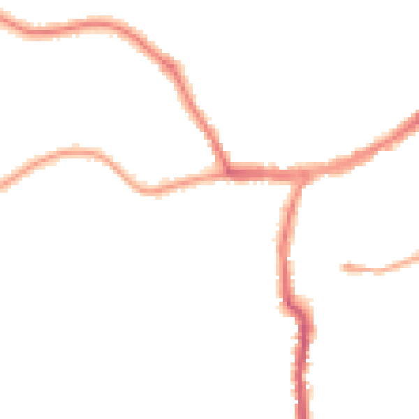 Night-time road noise heatmap for YO12 4AH