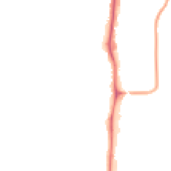 Night-time road noise heatmap for YO12 4BH