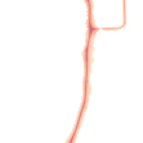 Night-time road noise heatmap for YO12 4BS
