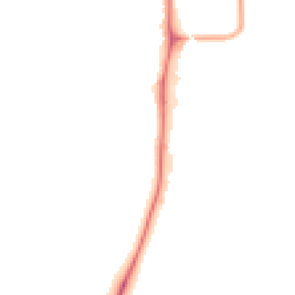 Night-time road noise heatmap for YO12 4DE