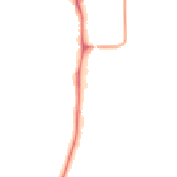 Night-time road noise heatmap for YO12 4DH