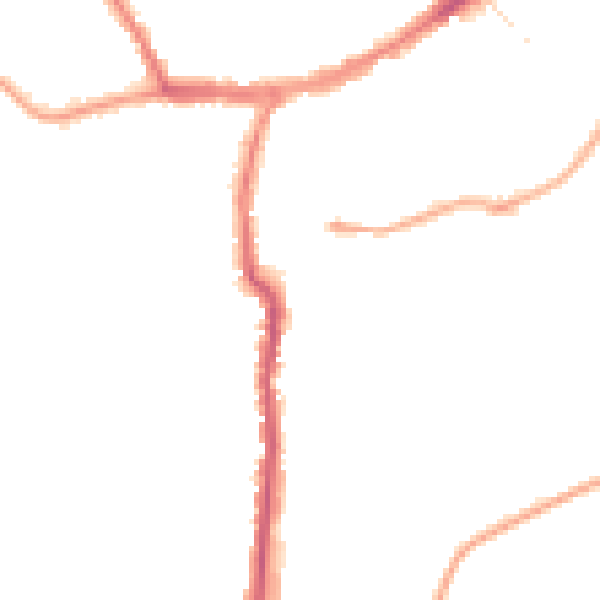 Night-time road noise heatmap for YO12 4DR