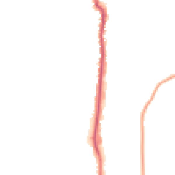 Night-time road noise heatmap for YO12 4EU