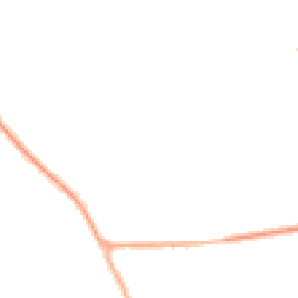 Night-time road noise heatmap for YO12 4FG