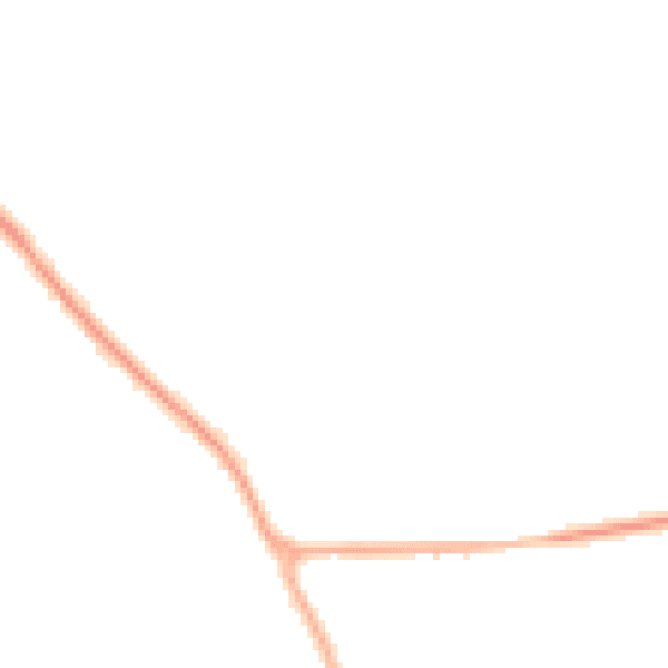 Night-time road noise heatmap for YO12 4FH