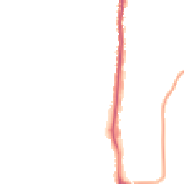 Night-time road noise heatmap for YO12 4HP