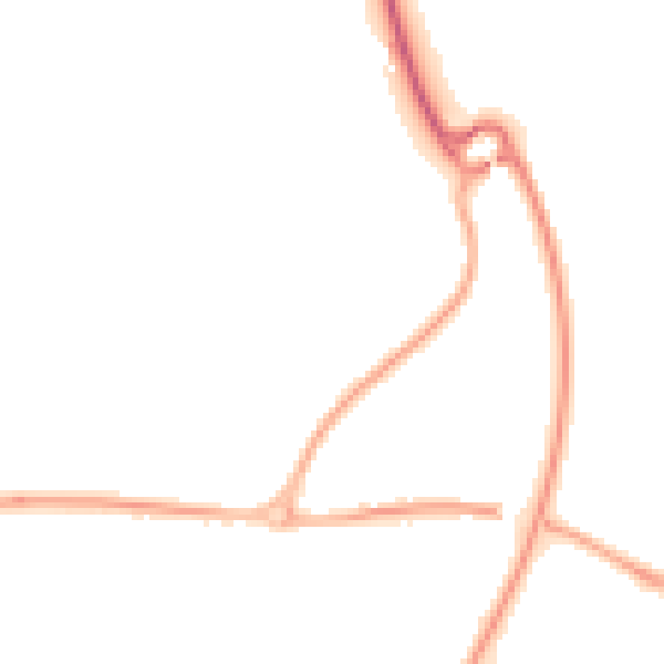 Night-time road noise heatmap for YO12 4JS