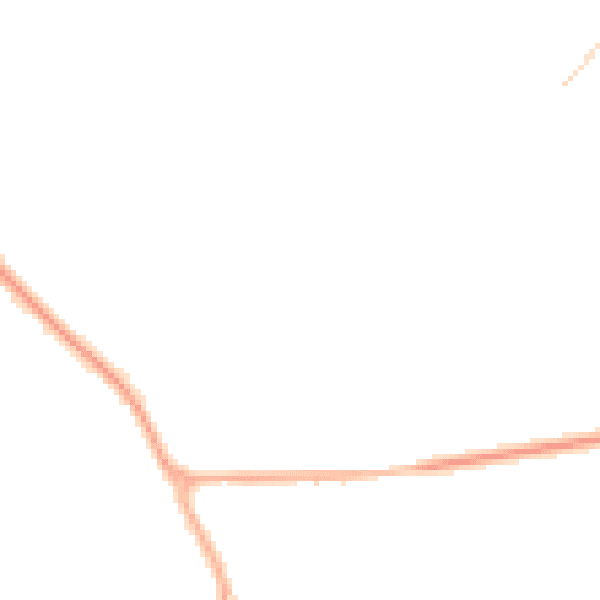 Night-time road noise heatmap for YO12 4NL