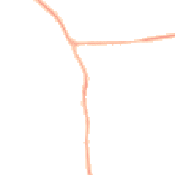 Night-time road noise heatmap for YO12 4PL