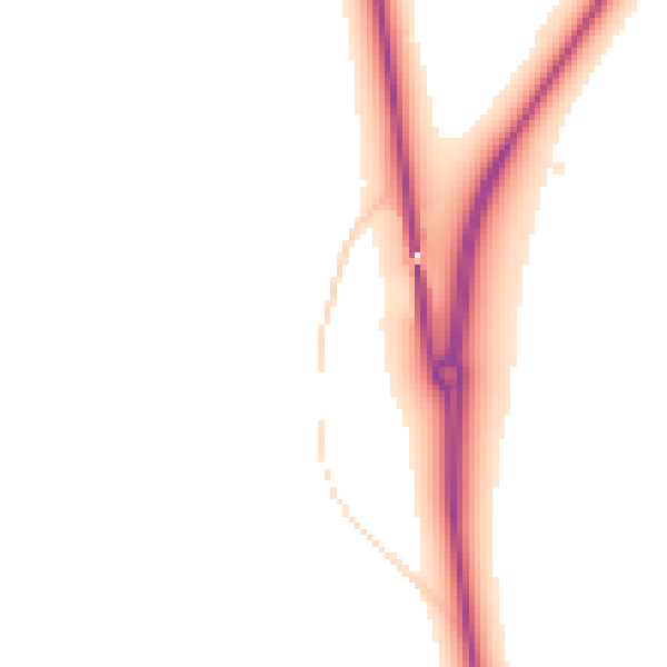 Daytime road noise heatmap for YO12 4PU