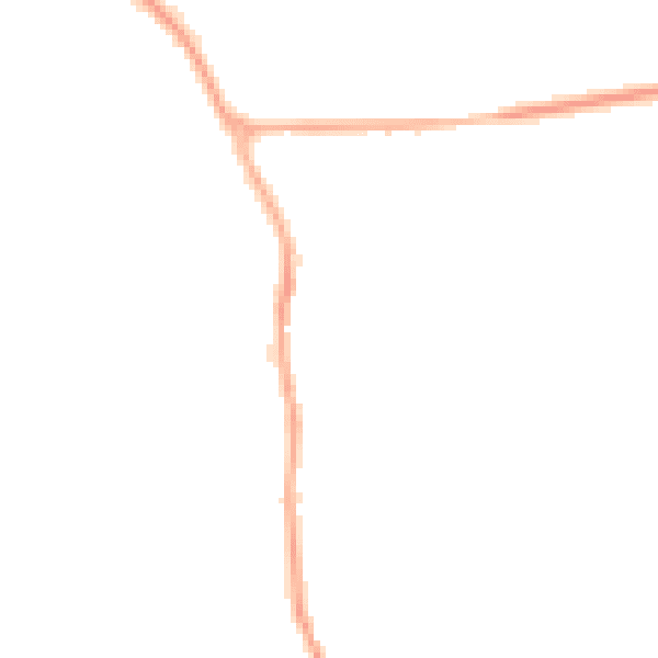 Night-time road noise heatmap for YO12 4QL
