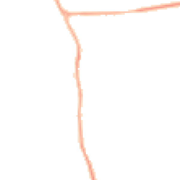 Night-time road noise heatmap for YO12 4QT