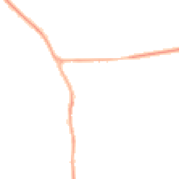 Night-time road noise heatmap for YO12 4RA
