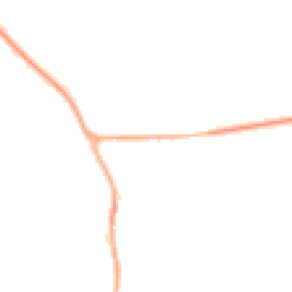 Night-time road noise heatmap for YO12 4RD