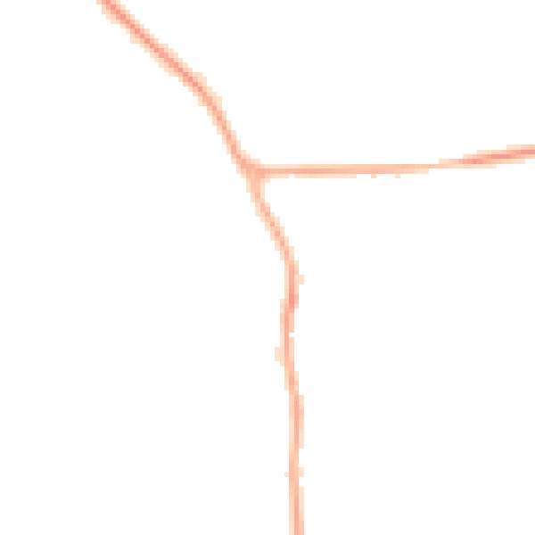Night-time road noise heatmap for YO12 4RF