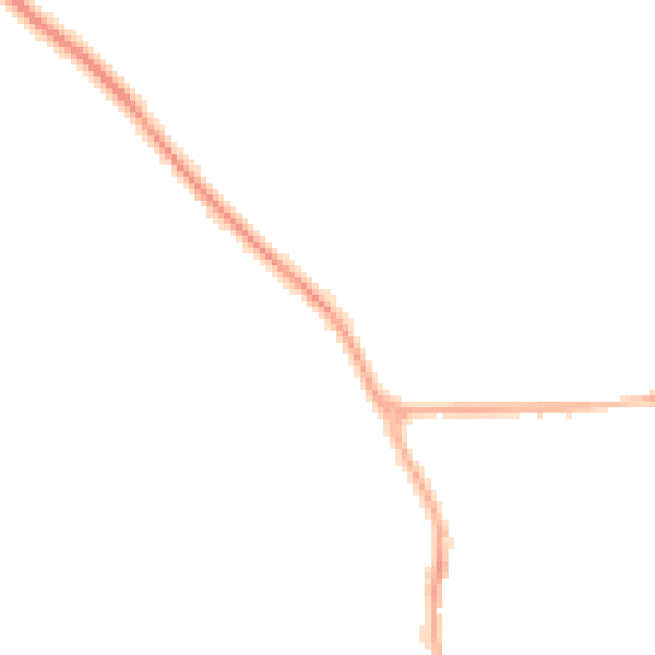 Night-time road noise heatmap for YO12 4RG