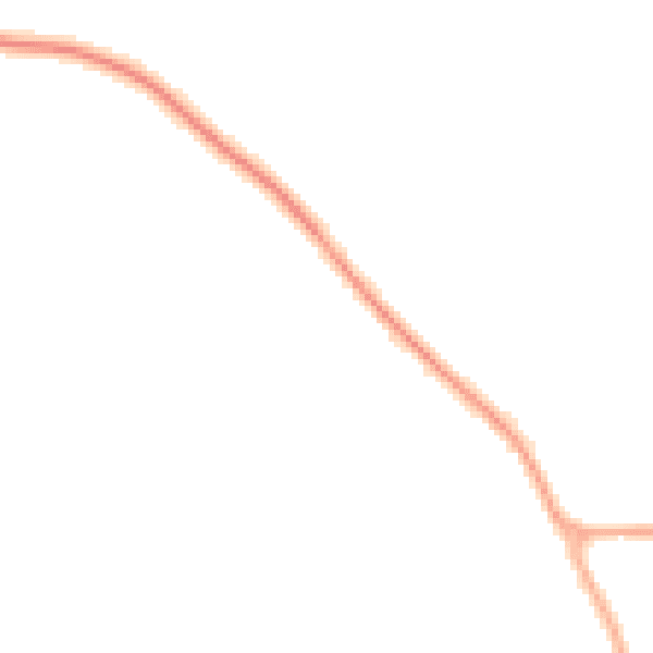 Night-time road noise heatmap for YO12 4RL