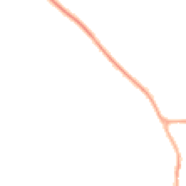 Night-time road noise heatmap for YO12 4RS