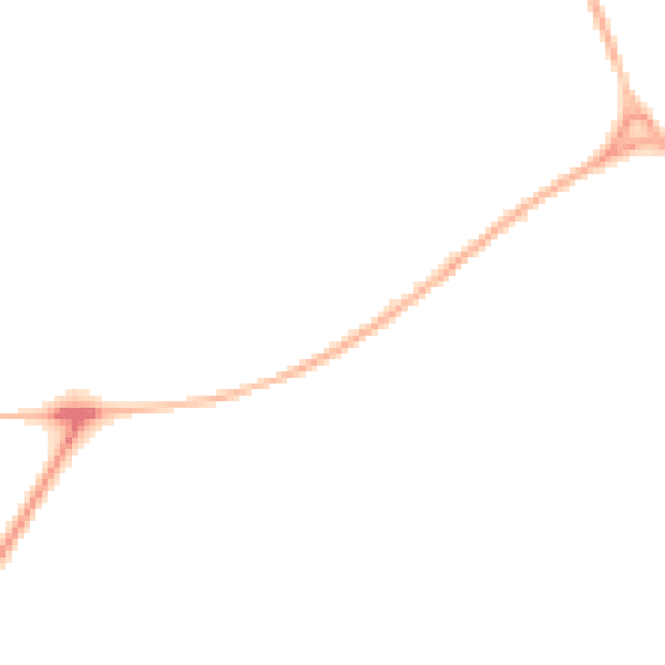 Night-time road noise heatmap for YO12 4SB